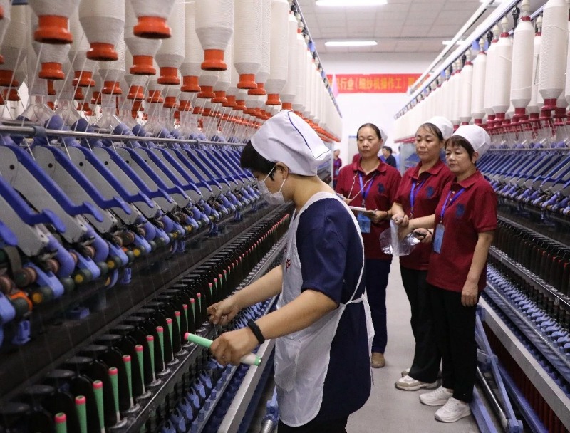 凯时AG集团所属凯时AG北明乐成举行2024年天下行业（细纱机操作工）职业手艺竞赛河北省选拔赛