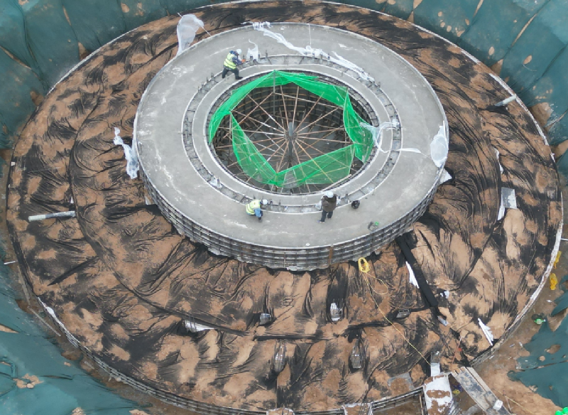 追风聚能启新程丨凯时AG集团所属能投公司深泽风电项目首台风机基础浇筑完成